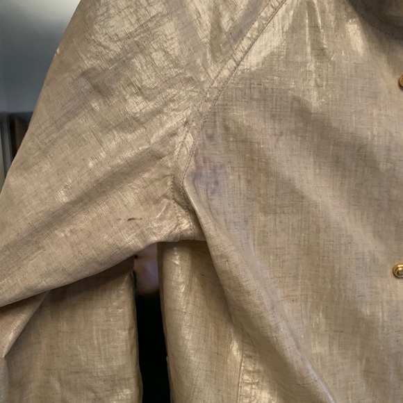 J Crew Linen Slicker Raincoat - Picture 10 of 12